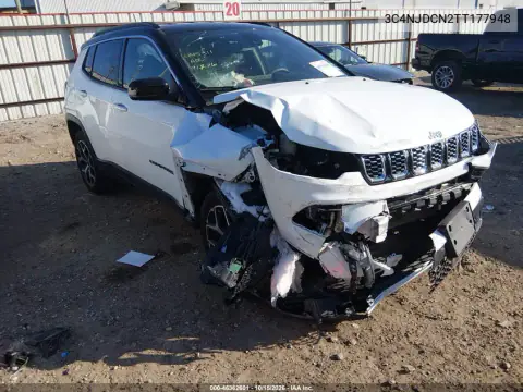 3C4NJDCN2TT177948 — 2026 Jeep Compass, წინა ნაწილი, ფოტოები შეკეთებამდე