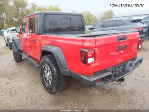 1C6HJTAG9LL135761 — 2020 Jeep Gladiator, фото 4 з IAAI, Правий бік