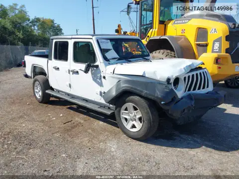 1C6HJTAG4LL149986 — 2020 Jeep Gladiator, Передняя часть, фото до ремонта