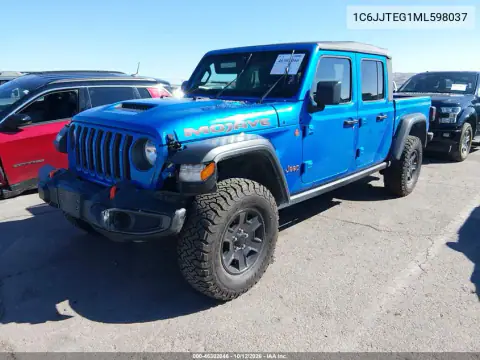 1C6JJTEG1ML598037 — 2021 Jeep Gladiator, photo 3 from IAAI, Left front