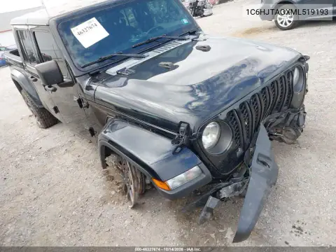 1C6HJTAGXML519193 — 2021 Jeep Gladiator, Daños en todo el vehículo, fotos antes de reparar