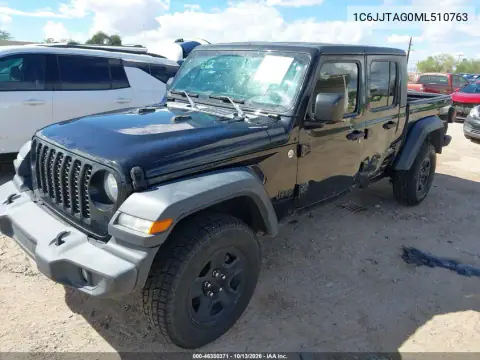 1C6JJTAG0ML510763 — 2021 Jeep Gladiator, photo 3 from IAAI, Left side