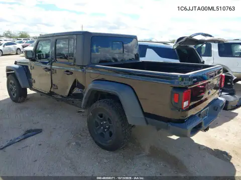 1C6JJTAG0ML510763 — 2021 Jeep Gladiator, photo 4 from IAAI, Left side