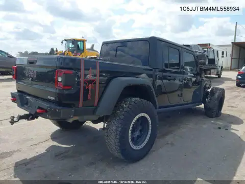 1C6JJTBM4ML558934 — 2021 Jeep Gladiator, фото 4 з IAAI, Внешний пожар