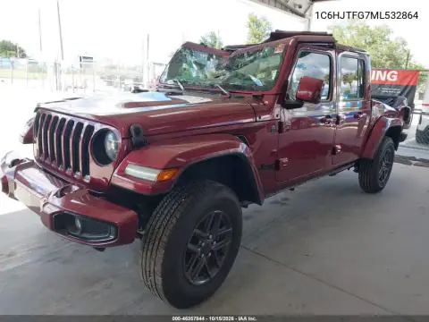 1C6HJTFG7ML532864 — 2021 Jeep Gladiator, zdjęcie 3 z IAAI, Przód i tył