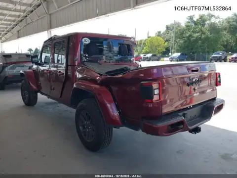 1C6HJTFG7ML532864 — 2021 Jeep Gladiator, zdjęcie 4 z IAAI, Przód i tył