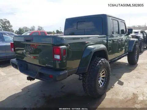 1C6HJTAG0ML582805 — 2021 Jeep Gladiator, photo 5 from IAAI, Front end