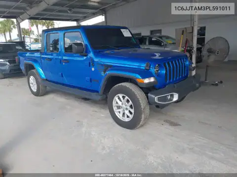 1C6JJTAM3PL591011 — 2023 Jeep Gladiator, ЗАДНЯЯ ЧАСТЬ, фото до ремонта
