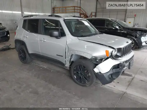 ZACNJBAB1LPL75454 — 2020 Jeep Renegade, Передня частина справа, фото до ремонту