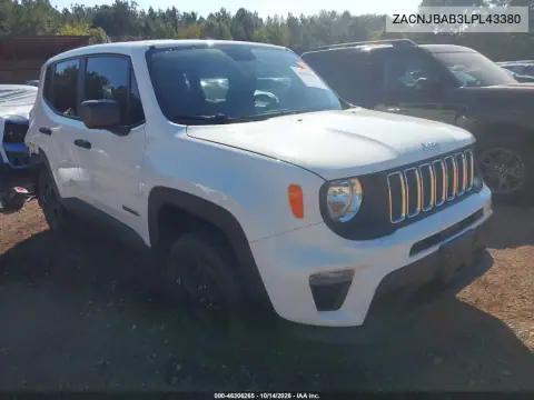 ZACNJBAB3LPL43380 — 2020 Jeep Renegade, ЗАДНЯЯ ЧАСТЬ, фото до ремонта