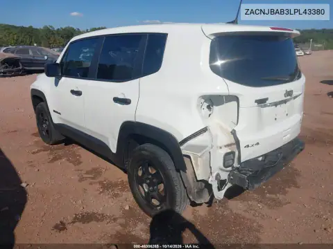ZACNJBAB3LPL43380 — 2020 Jeep Renegade, zdjęcie 4 z IAAI, Tył