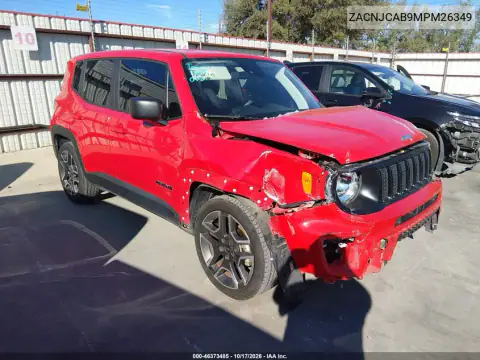 ZACNJCAB9MPM26349 — 2021 Jeep Renegade, ПЕРЕДНЯЯ ЧАСТЬ, фото до ремонта