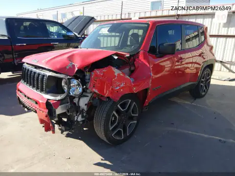 ZACNJCAB9MPM26349 — 2021 Jeep Renegade, foto 3 de IAAI, Parte delantera