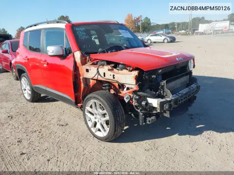ZACNJDBB4MPM50126 — 2021 Jeep Renegade, Prawy przód, zdjęć przed naprawą