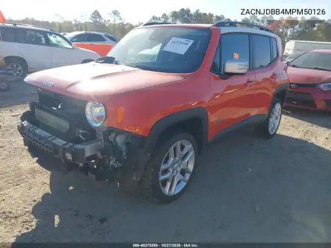ZACNJDBB4MPM50126 — 2021 Jeep Renegade, foto 20 de IAAI, Delantera derecha