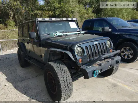 1J4HA7H10BL610191 — 2011 Jeep Wrangler, Front end, before-repair photos
