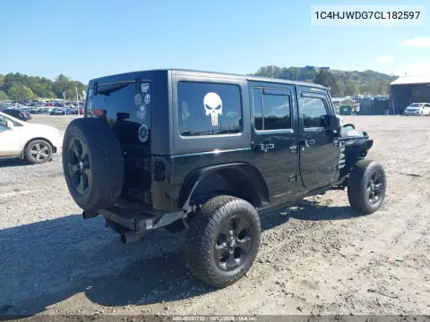 1C4HJWDG7CL182597 — 2012 Jeep Wrangler, фото 4 с аукциона IAAI, Передняя часть слева