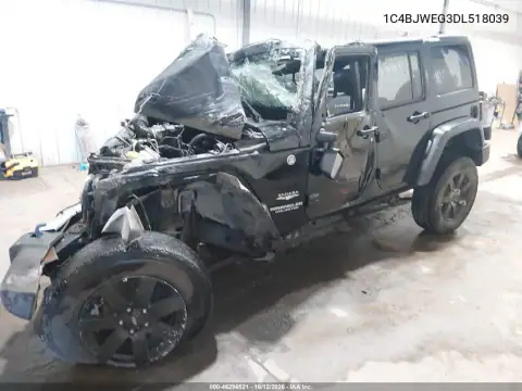1C4BJWEG3DL518039 — 2013 Jeep Wrangler, photo 2 from IAAI, Front end