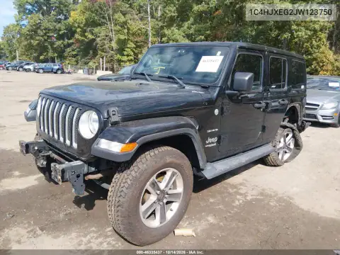1C4HJXEG2JW123750 — 2018 Jeep Wrangler, photo 3 from IAAI, Left rear
