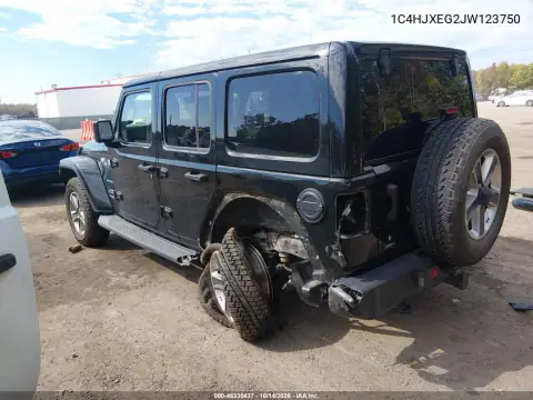 1C4HJXEG2JW123750 — 2018 Jeep Wrangler, photo 4 from IAAI, Left rear