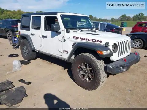 1C4HJXFN0MW796733 Jeep Wrangler 2021 — uszkodzenie Normalne zużycie, zdjęcie przed naprawą