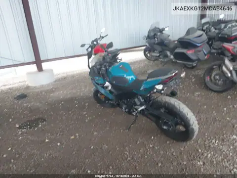 JKAEXKG12MDAB4646 — 2021 Kawasaki EX, фото 3 з IAAI, Лівий бік