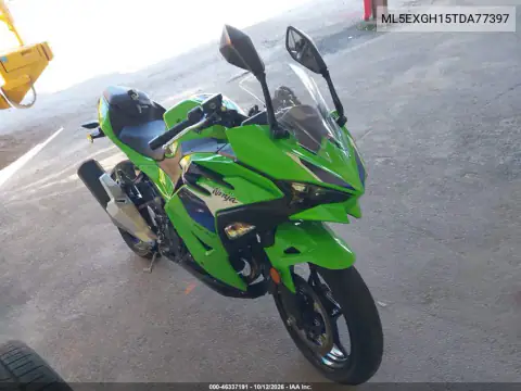 ML5EXGH15TDA77397 — 2026 Kawasaki Ninja, левый бок, фото до ремонта