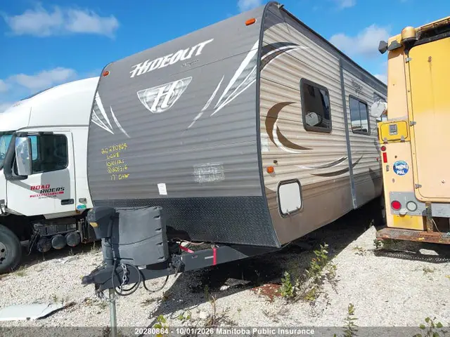 4YDT29B26H7205316 — 2017 Keystone Hideout, photo 2 from IAAI 14.10.2026, Hail