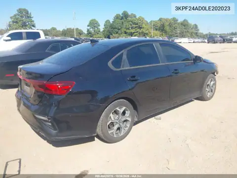 3KPF24AD0LE202023 — 2020 Kia Forte, фото 5 с аукциона IAAI, передняя и задняя части