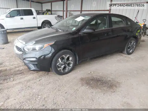 3KPF24AD4ME378526 — 2021 Kia Forte, фото 3 с аукциона IAAI, ПЕРЕДНЯЯ ЧАСТЬ