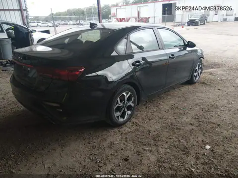 3KPF24AD4ME378526 — 2021 Kia Forte, фото 5 с аукциона IAAI, ПЕРЕДНЯЯ ЧАСТЬ