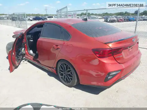 3KPF34AD4ME398188 — 2021 Kia Forte, photo 3 from IAAI, Front end