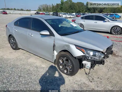 3KPF24AD4ME338835 — 2021 Kia Forte, წინა ნაწილი, ფოტოები შეკეთებამდე