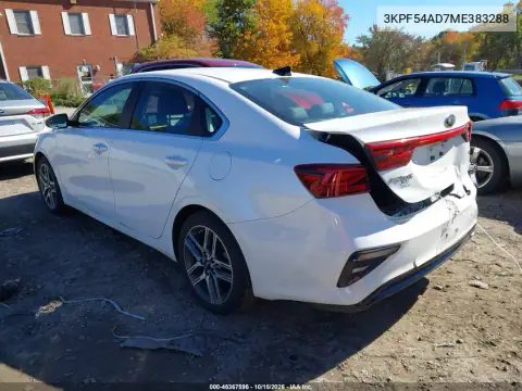 3KPF54AD7ME383288 — 2021 Kia Forte, фото 4 с аукциона IAAI, ЗАДНЯЯ ЧАСТЬ