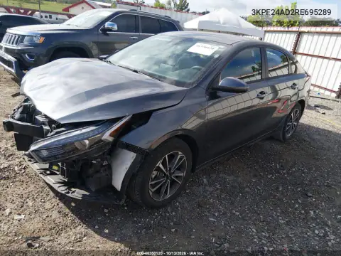 3KPF24AD2RE695289 — 2024 Kia Forte, фото 3 с аукциона IAAI, Передняя часть