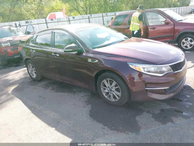 5XXGT4L39GG108483 — 2016 Kia Optima LX, Задняя часть (Rear), фото до ремонта