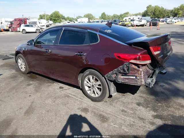 5XXGT4L39GG108483 — 2016 Kia Optima LX, фото 3 с аукциона IAAI 01.10.2026, Задняя часть