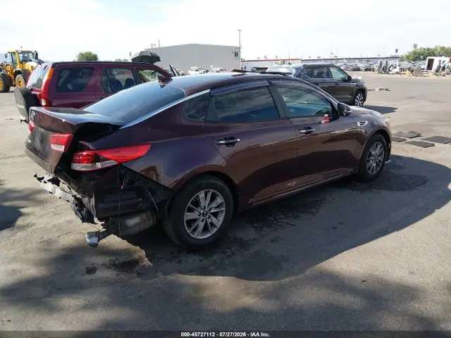 5XXGT4L39GG108483 — 2016 Kia Optima LX, фото 4 с аукциона IAAI 01.10.2026, Задняя часть