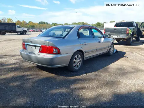 2005 Kia Optima Ex V6/Lx V6 VIN KNAGD128455421836 фото 5