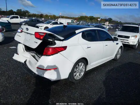 5XXGN4A73FG514273 — 2015 Kia Optima, photo 4 from IAAI, Rear end