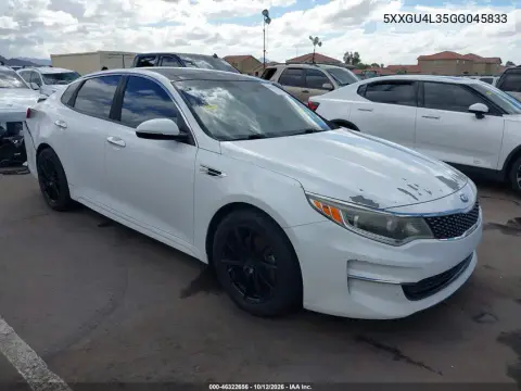 2016 Kia Optima Ex VIN 5XXGU4L35GG045833 фото 2