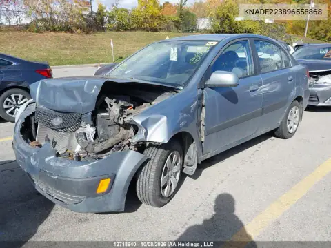 KNADE223896558868 — 2009 Kia Rio, foto 2 de IAAI 22.10.2026, Parte delantera