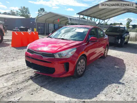 3KPA24AD8LE295819 — 2020 Kia Rio, фото 3 с аукциона IAAI, Передняя часть справа