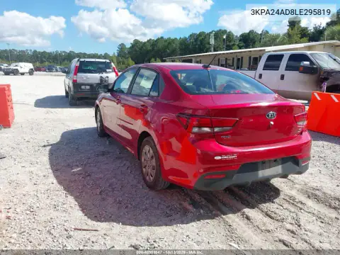 3KPA24AD8LE295819 — 2020 Kia Rio, фото 4 с аукциона IAAI, Передняя часть справа