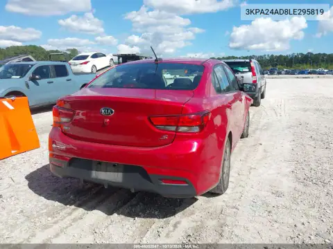 3KPA24AD8LE295819 — 2020 Kia Rio, фото 5 с аукциона IAAI, Передняя часть справа