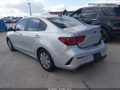 3KPA24AD7ME413182 — 2021 Kia Rio, ფოტო 3, IAAI 26.10.2026, ბუნებრივი ცვეთა
