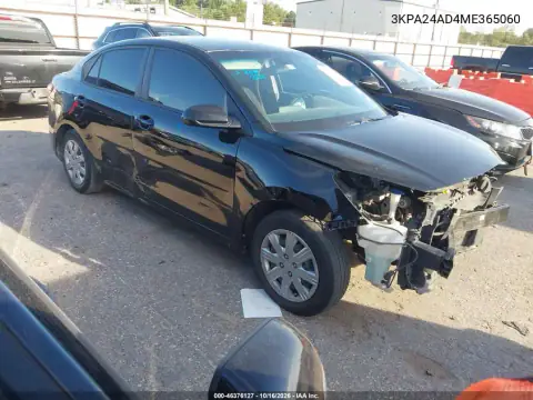 3KPA24AD4ME365060 — 2021 Kia Rio, Front and rear, before-repair photos