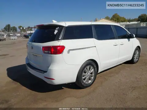 KNDMB5C11H6233245 — 2017 Kia Sedona, фото 4 с аукциона IAAI, передняя часть слева