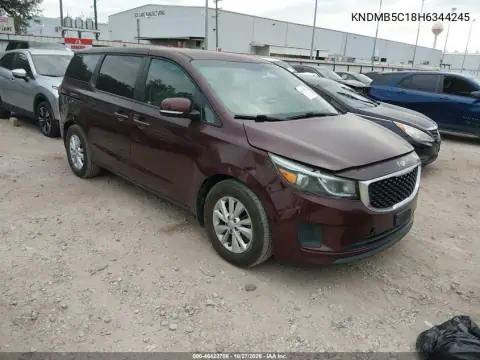 KNDMB5C18H6344245 — 2017 Kia Sedona, No indicado, fotos antes de reparar