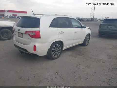 5XYKW4A72FG641602 — 2015 Kia Sorento, photo 5 from IAAI, Front end